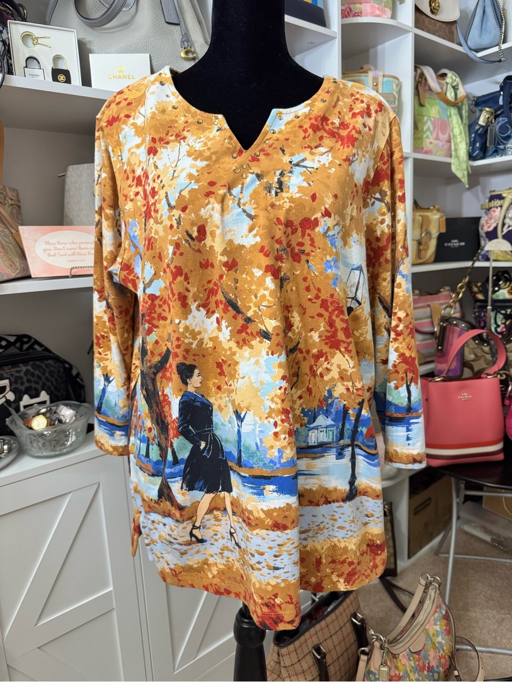 Alfred Dunner Scenic Print Tunic